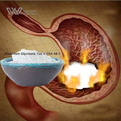 Gastric Treatment Pharmaceutical API Aluminum Glycinate Cas 41354-48-7